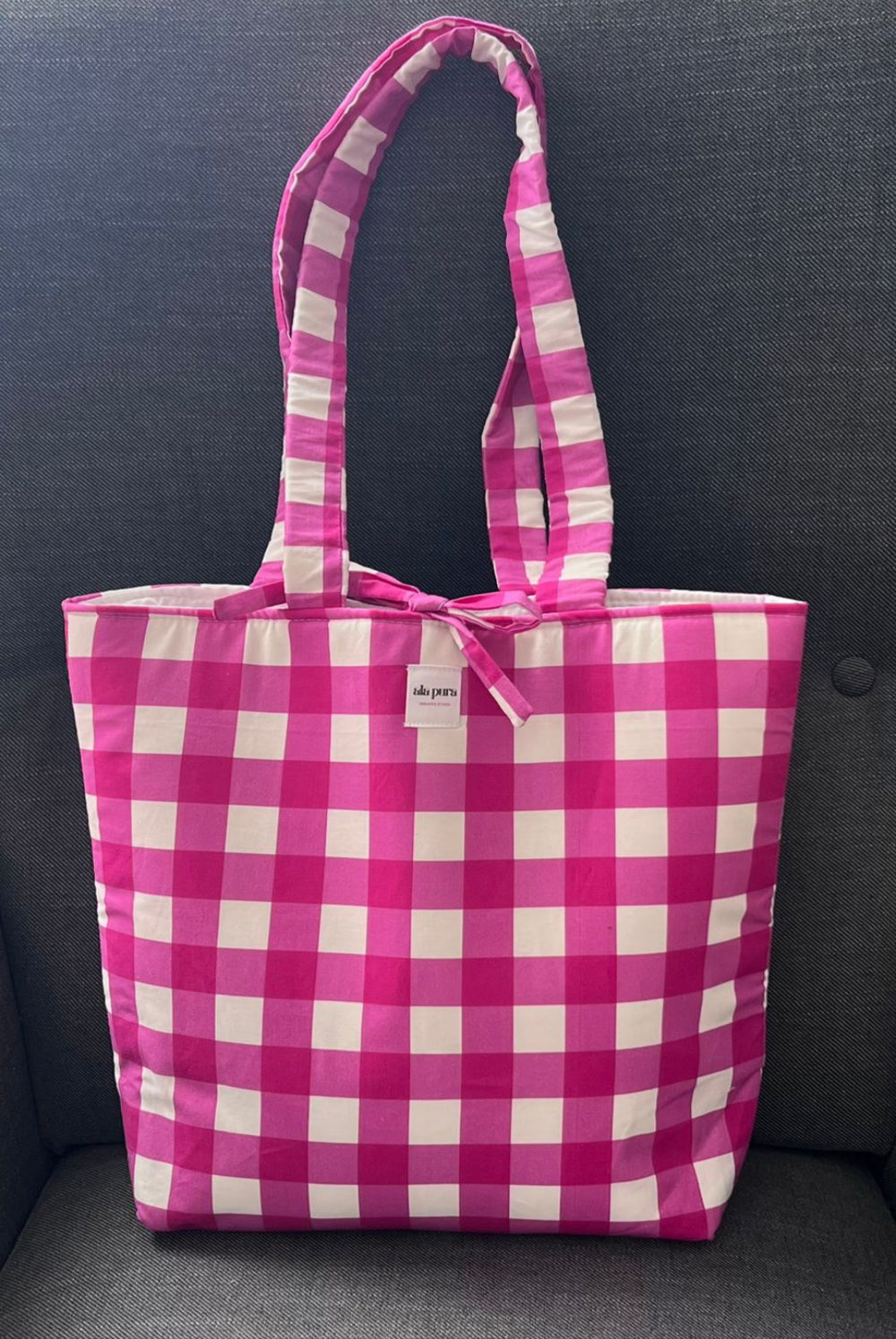 Tote Bag Vichy Fucsia