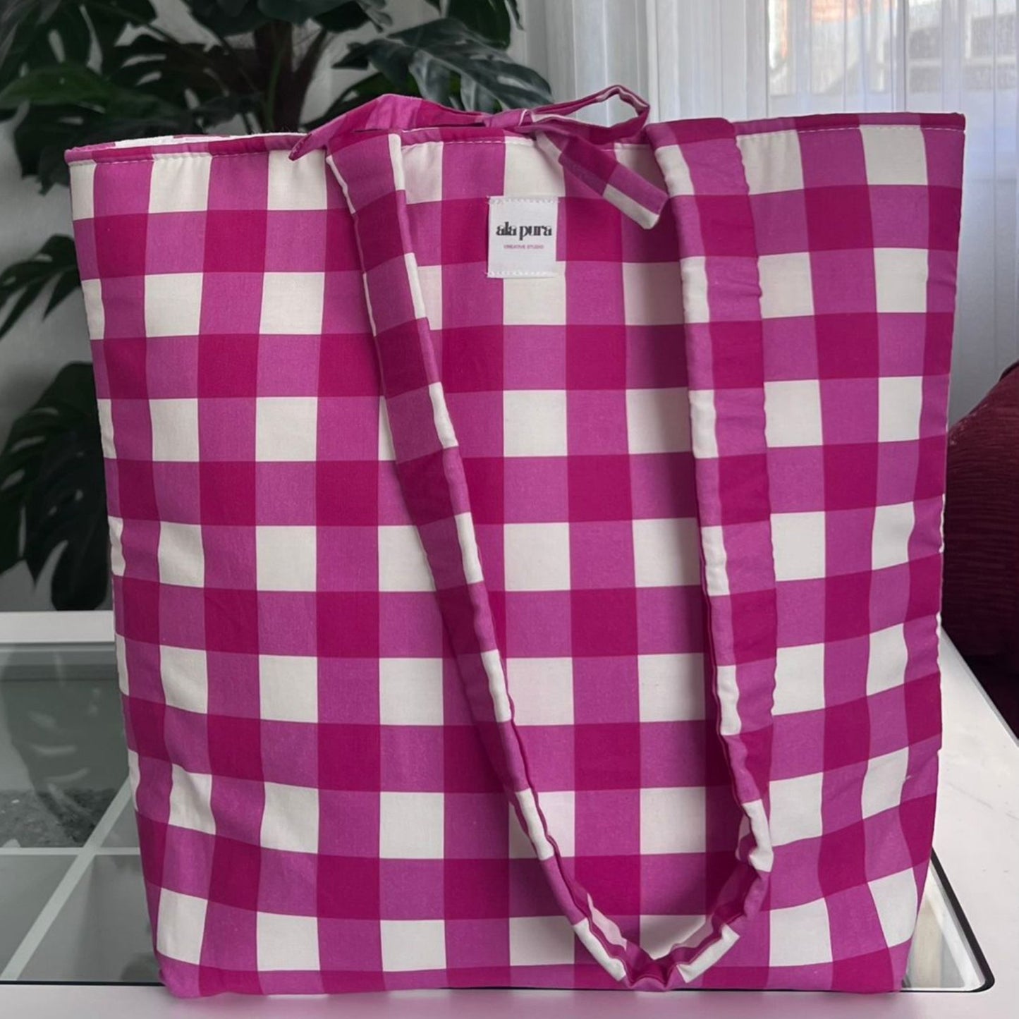 Tote Bag Vichy Fucsia