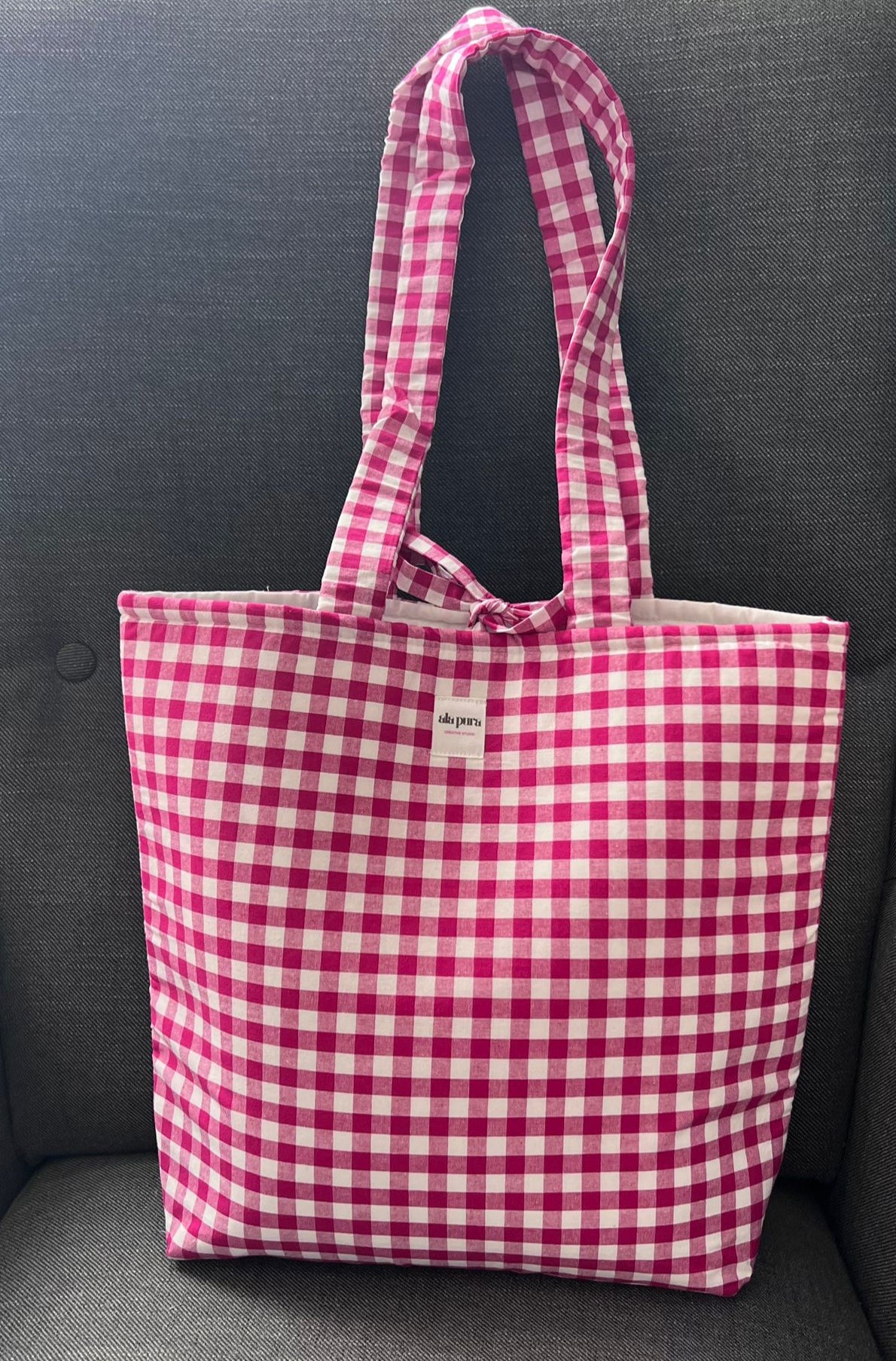 Tote Bag Vichy Rojo Baya