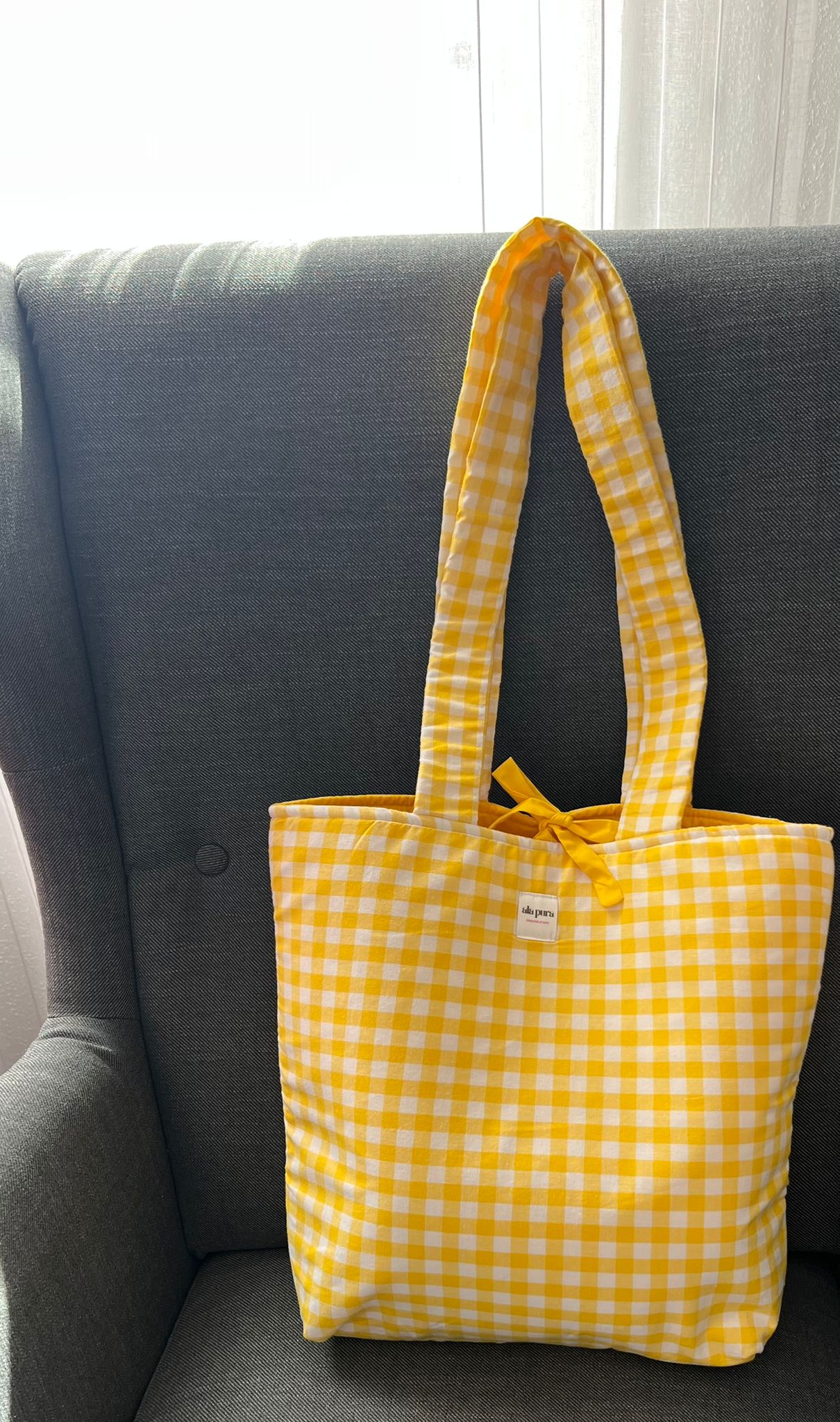 Tote Bag Vichy Amarillo