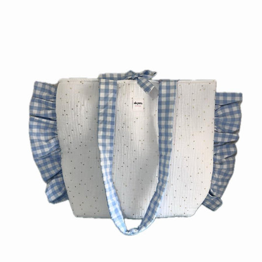 Tote Bag Blanco Flecos
