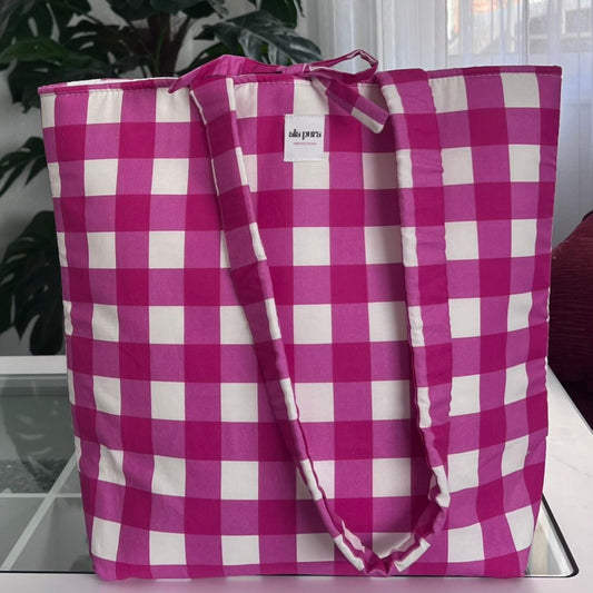 Tote Bag Vichy Fucsia