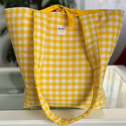 Tote Bag Vichy Amarillo