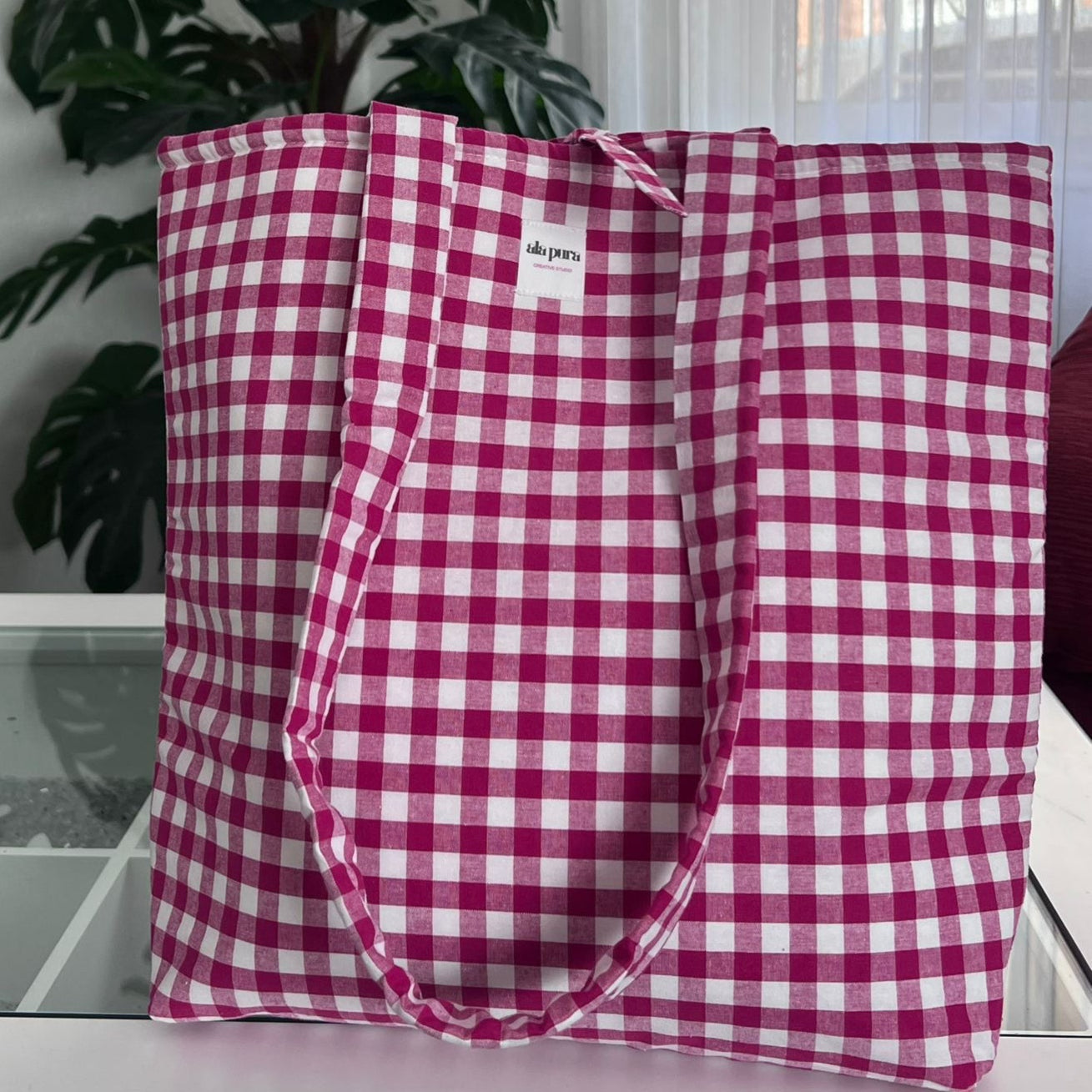 Tote Bag  Vichy Rojo Baya