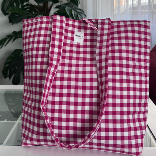 Tote Bag  Vichy Rojo Baya