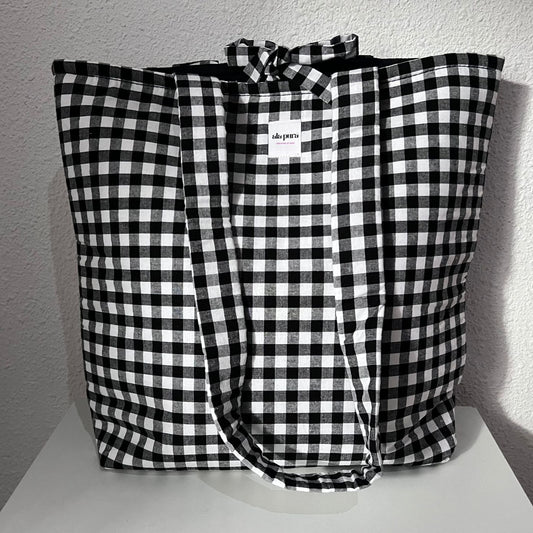 Tote Bag Vichy Negro